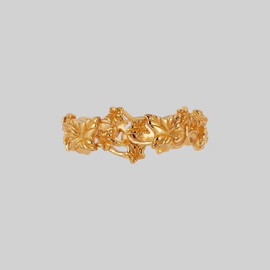 AELF. Climbing Ivy Band Ring - Gold - Image 2