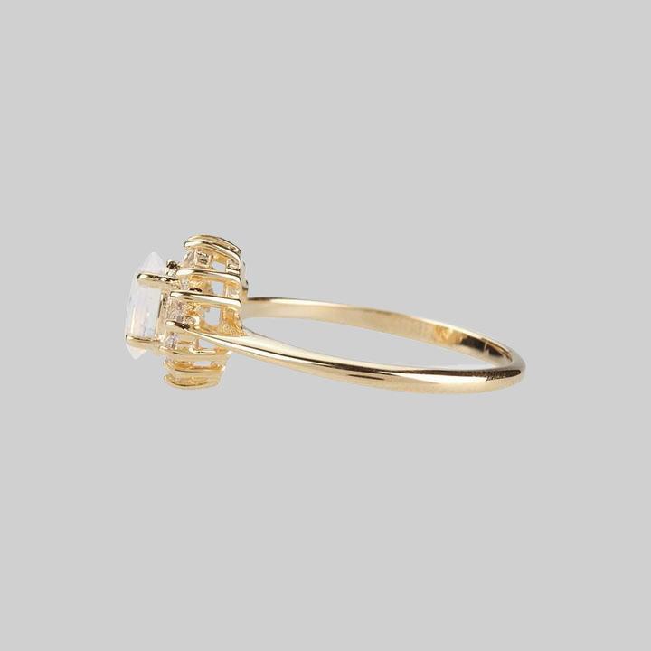 AURELIA. Opal Cluster Gold Ring - Image 3