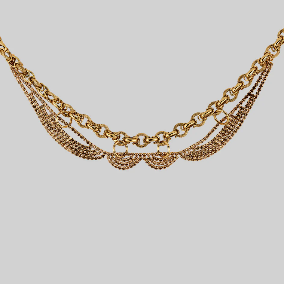 AWE. Chunky Dazzle Chain Collar - Gold - Image 3