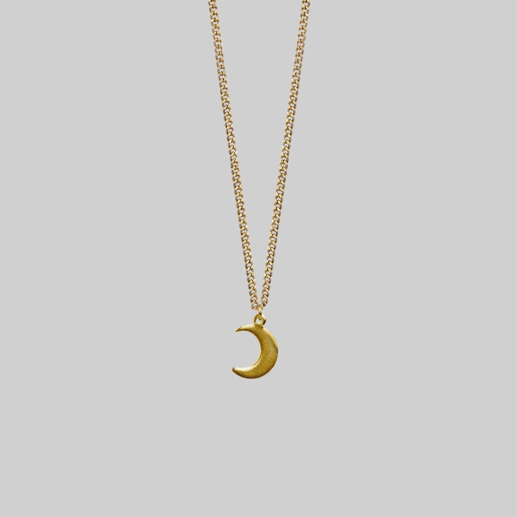 AYSU. Mini Moon Crescent Necklace - Gold - Image 2