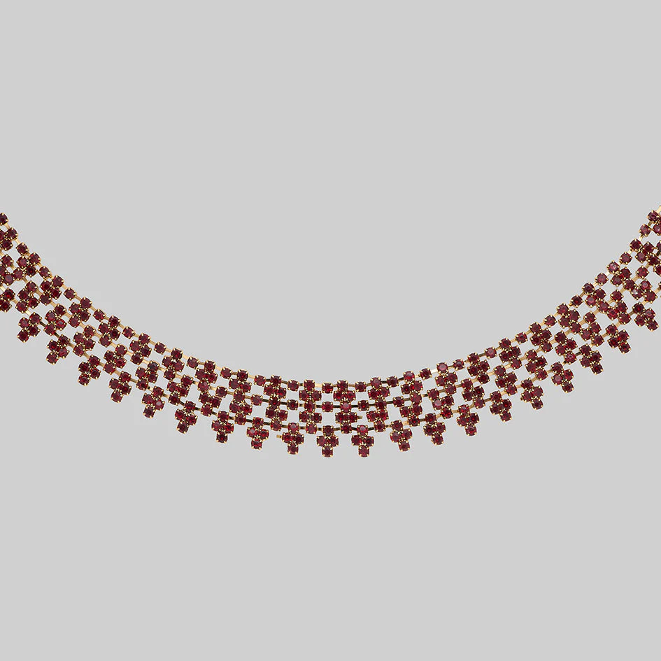 COLETTE. Dazzle Chain Collar Ruff - Gold - Image 2