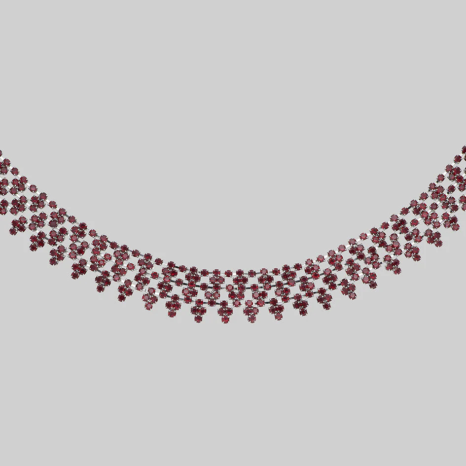 COLETTE. Dazzle Chain Collar Ruff - Silver