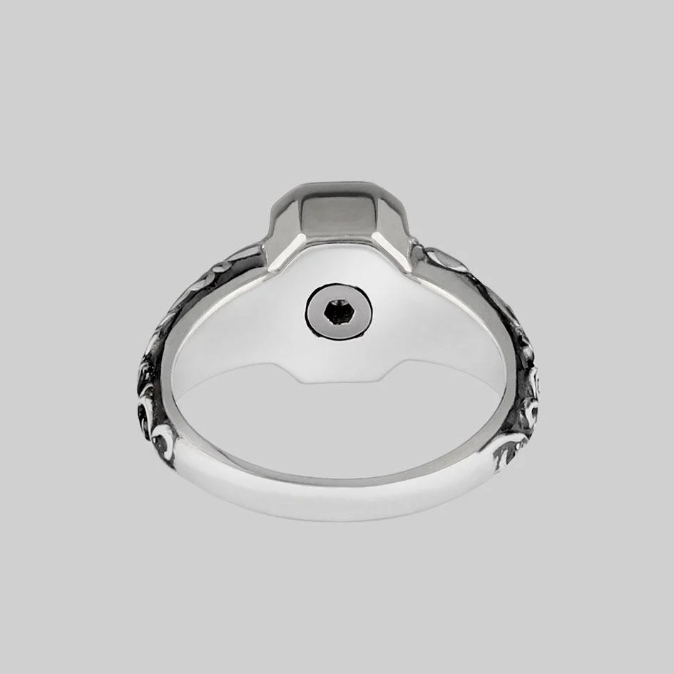 IN MEMORIAM. Onyx Ashes Cremation Ring - Image 4