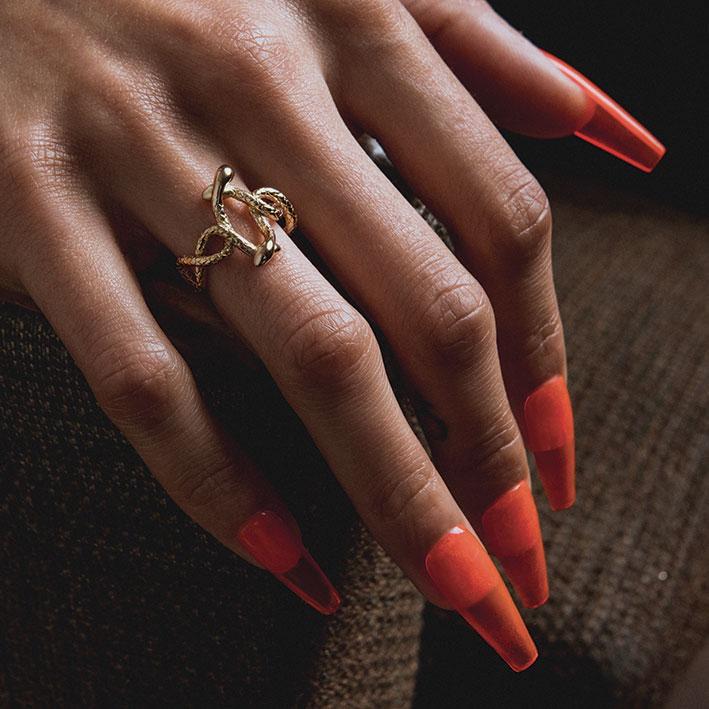 DECEIPT. Four Headed Snake Ring - Gold - Image 2