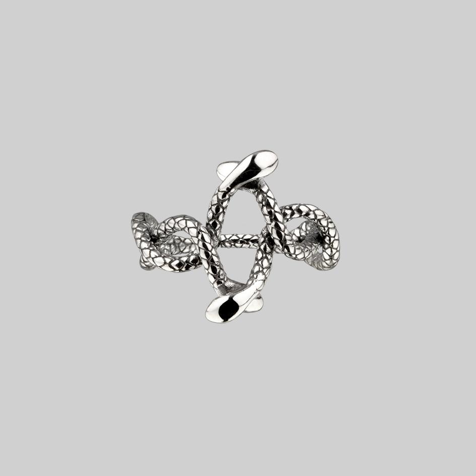 DECEIPT. Four Headed Snake Ring - Silver - Image 3