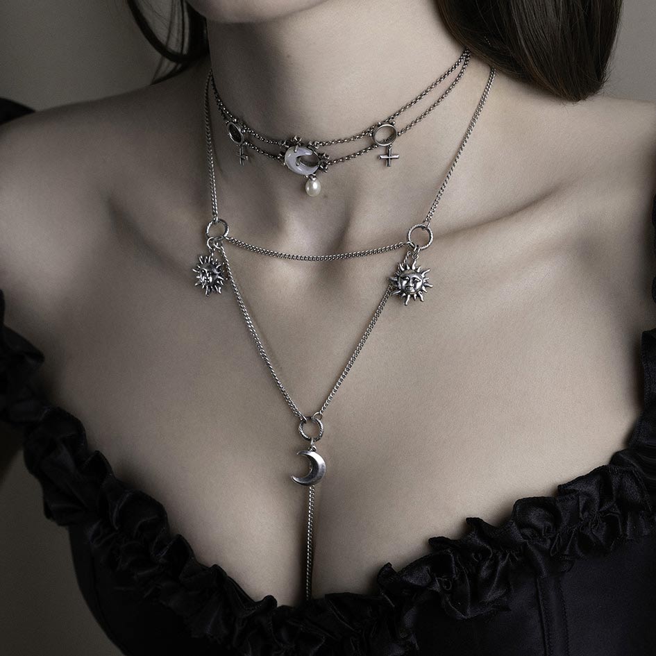 DIEM. Astrological Layered Chain - Silver - Image 2