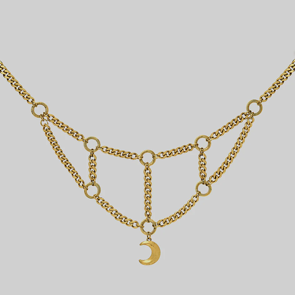DIEM. Double Layer Astrological Collar - Gold - Image 2