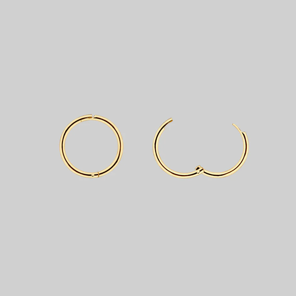 ELIN. Sun & Moon Hoop Earrings - Gold - Image 6