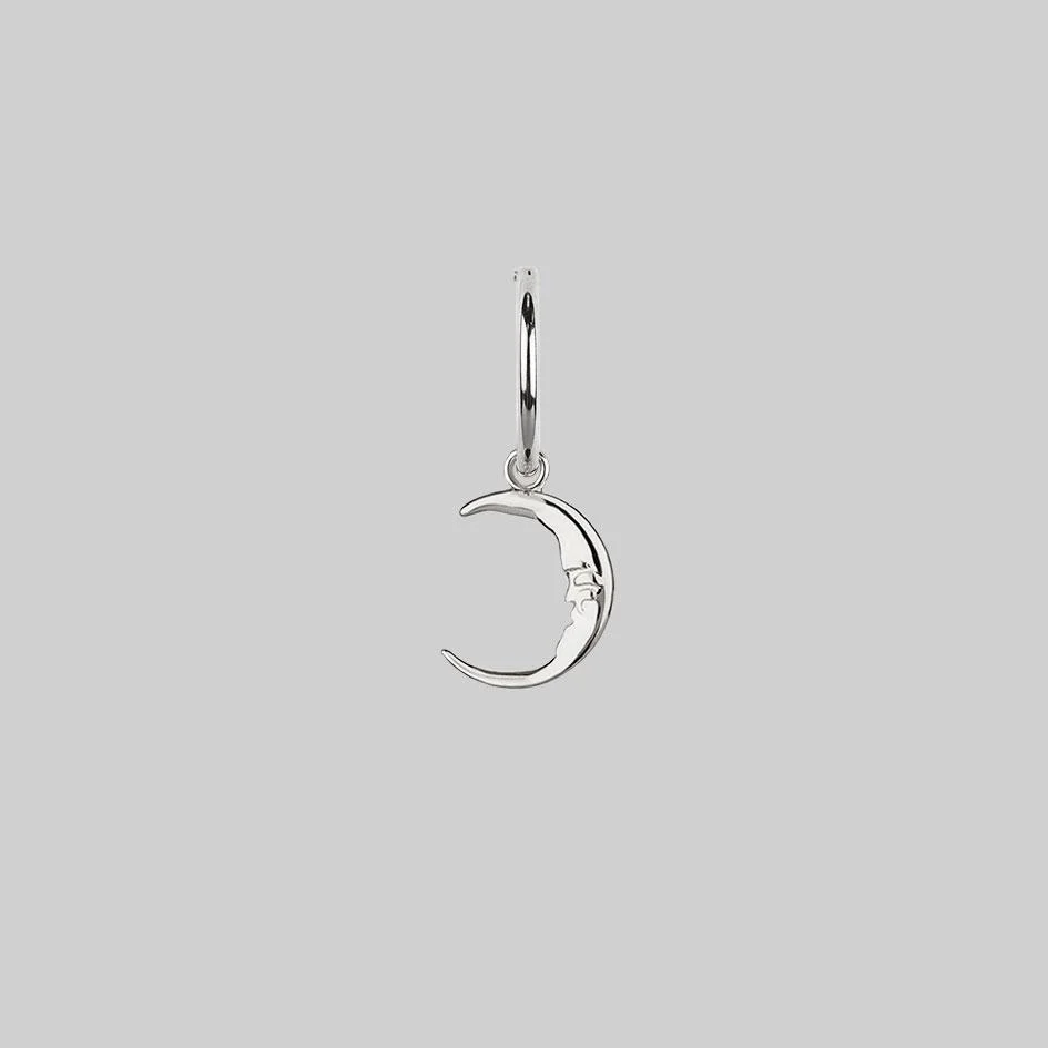 ELIN. Sun & Moon Hoop Earrings - Silver - Image 5