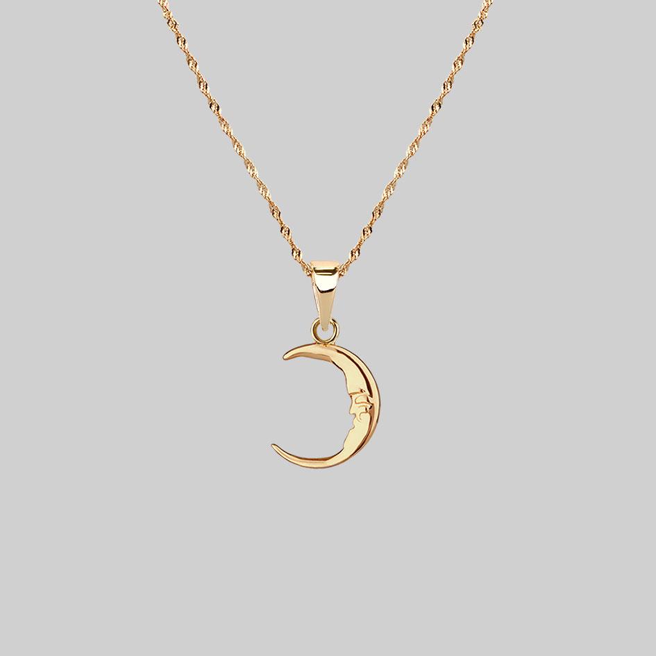 ELIN. Sun & Moon Layering Necklaces - Gold - Image 4