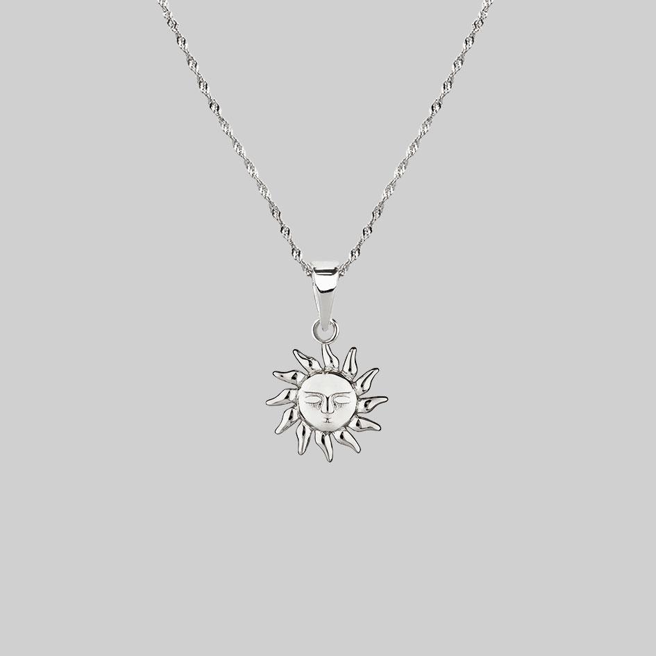 ELIN. Sun & Moon Layering Necklaces - Silver - Image 2