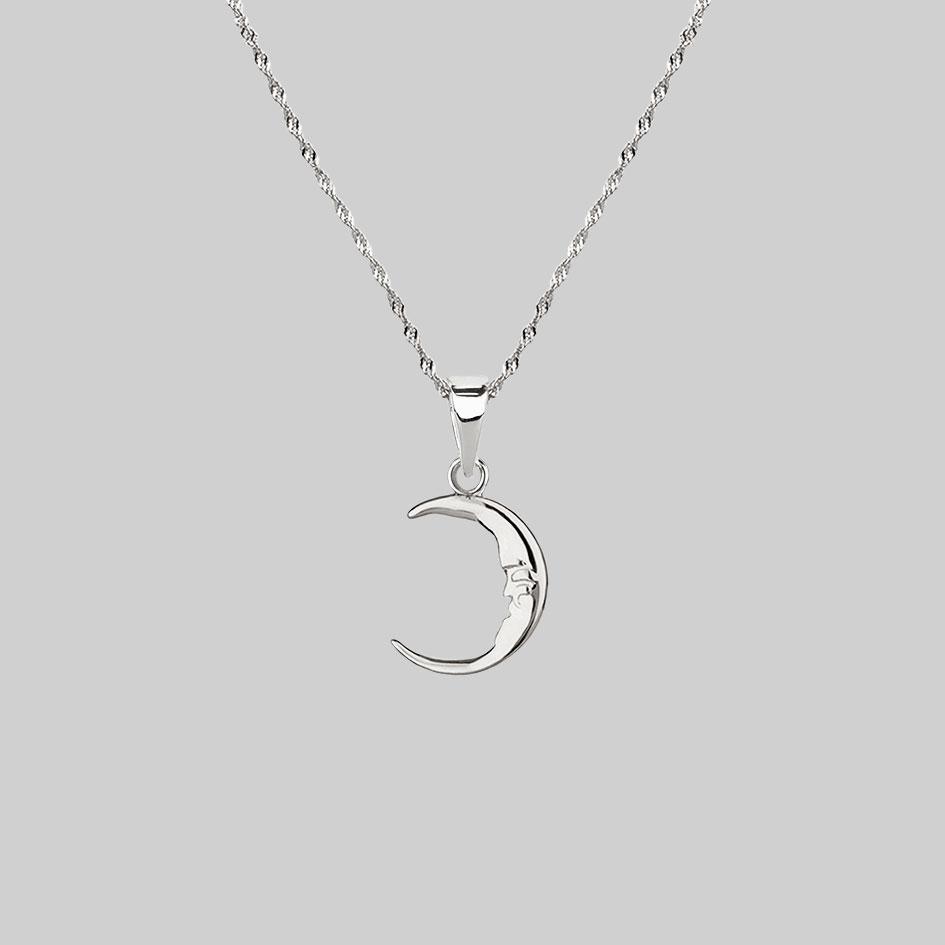 ELIN. Sun & Moon Layering Necklaces - Silver - Image 3