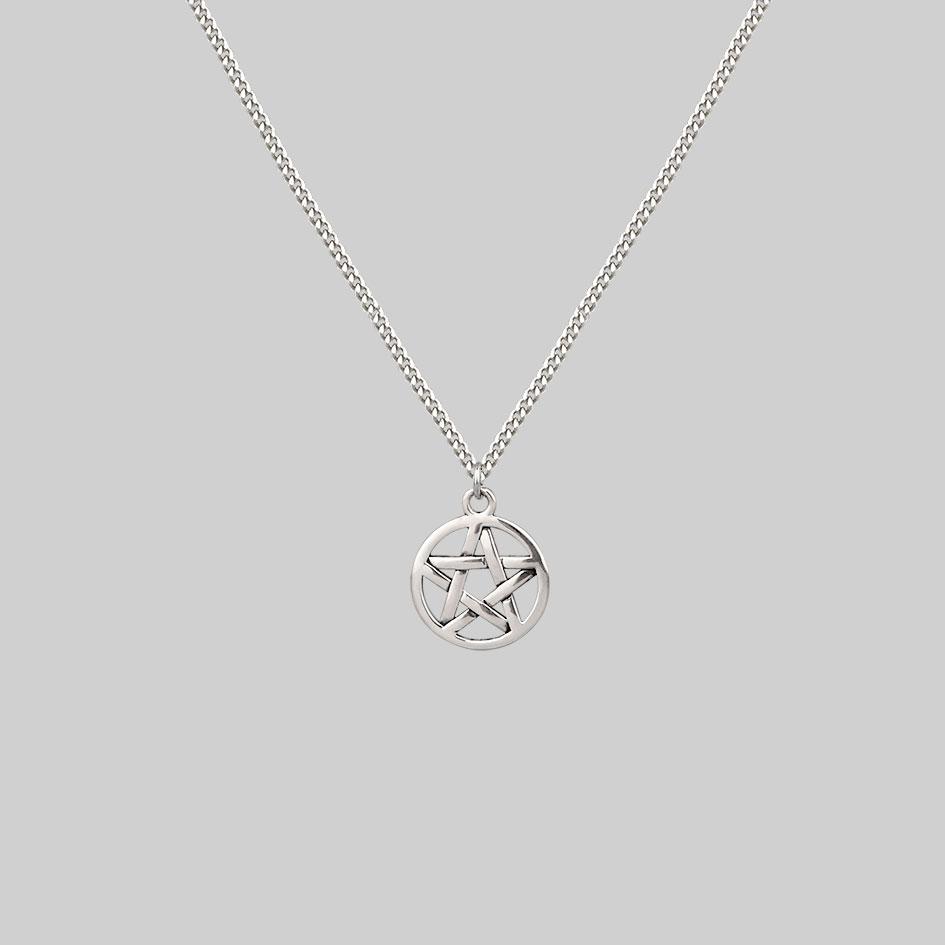 ENDORA. Silver Pentagram Necklace - Image 3