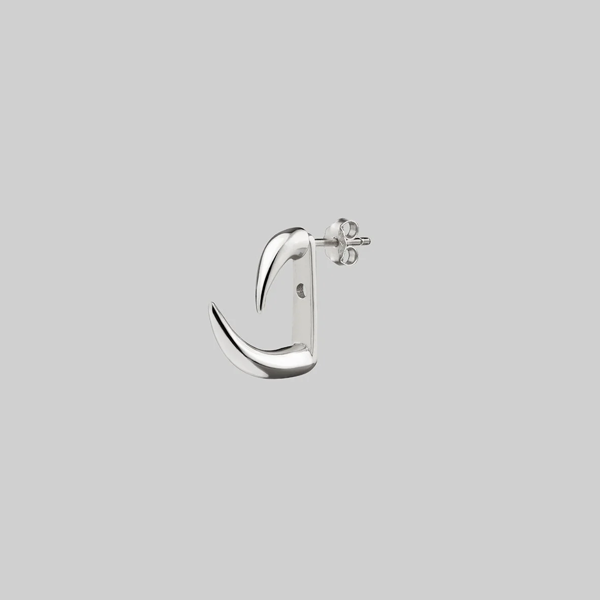 FAWN 2. Two Claw Talon Earrings - Silver - Image 3