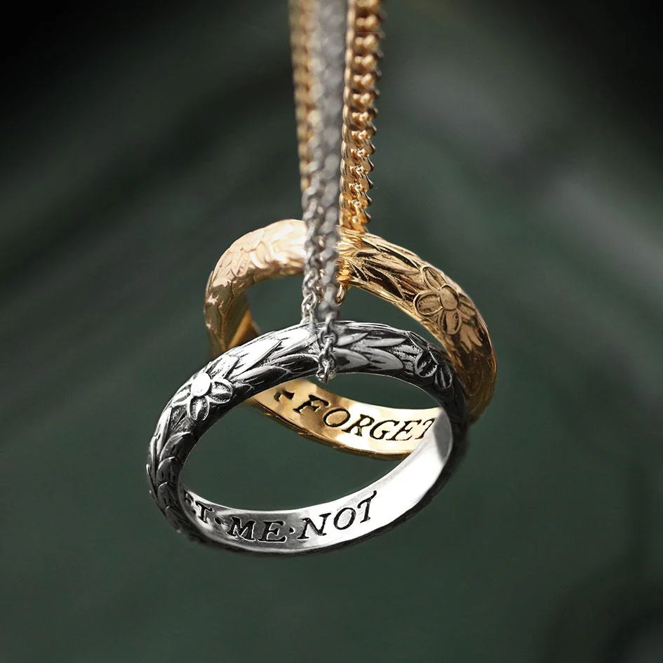 Forget Me Not Posie Ring - Silver - Image 3