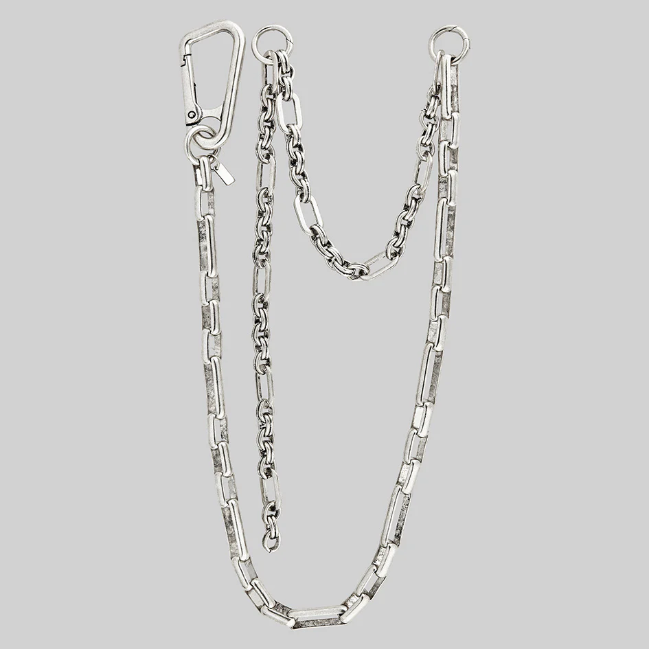 GWEN. Multi Wrap Chunky Chain - Silver - Image 2