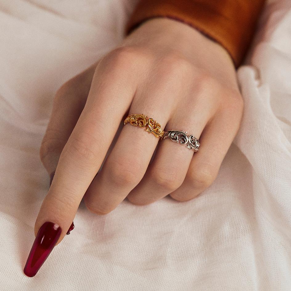 IMPERIAL. Ornate Flourish Ring - Gold - Image 2