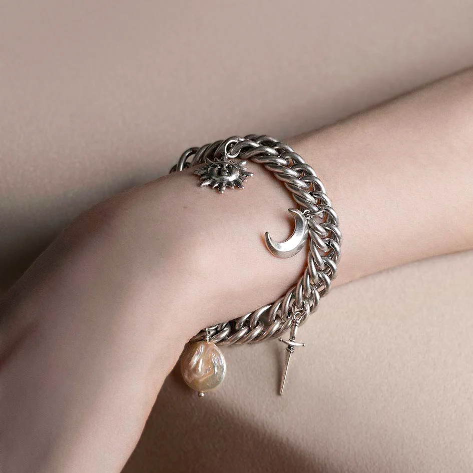 IRAE. Amulet Charm Bracelet - Silver