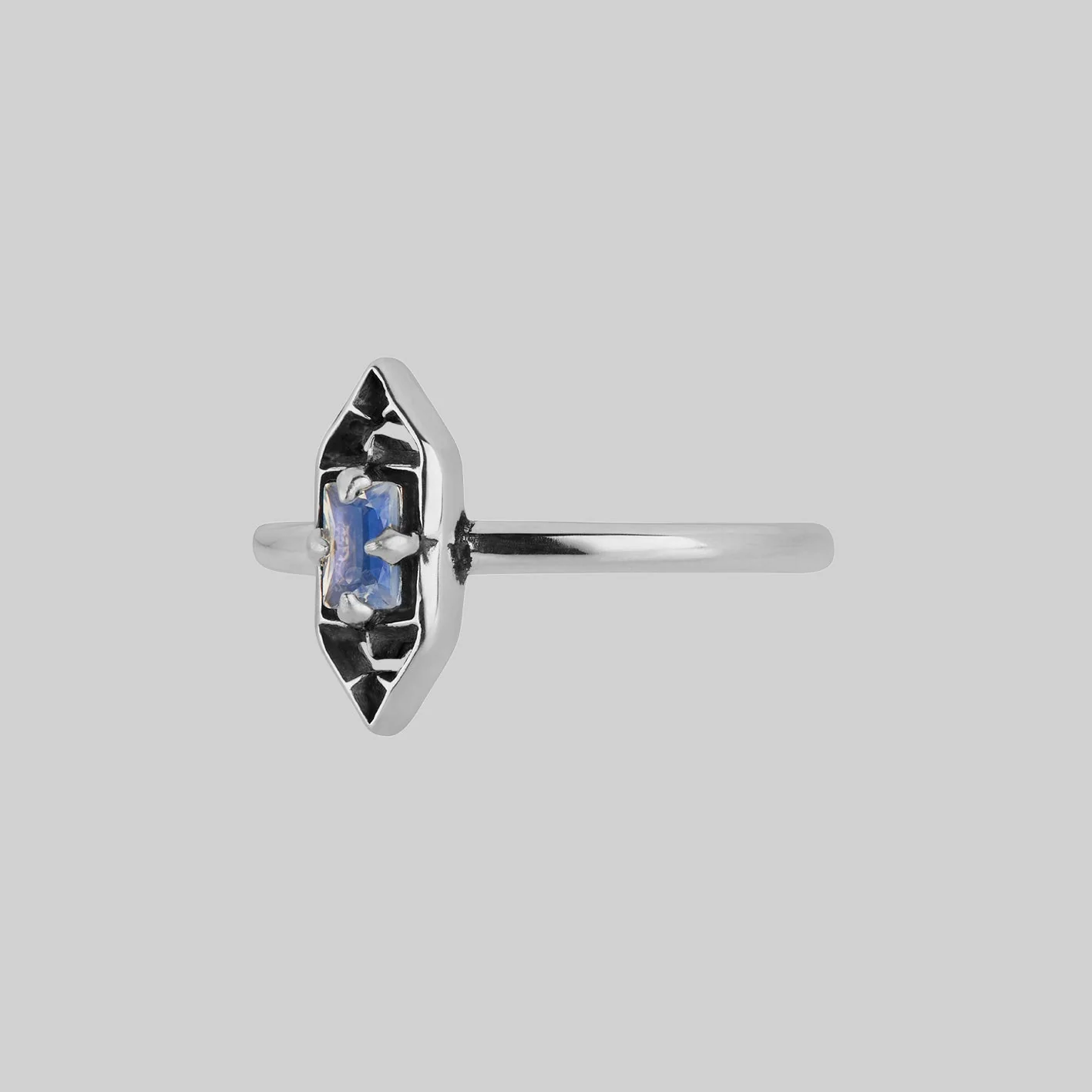 IVAN. Gothic Window Opalite Ring - Silver - Image 3