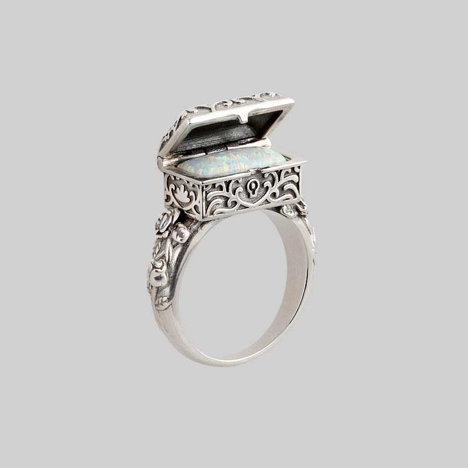 LIFE & DEATH. Casket Box Opal Ring - Image 4