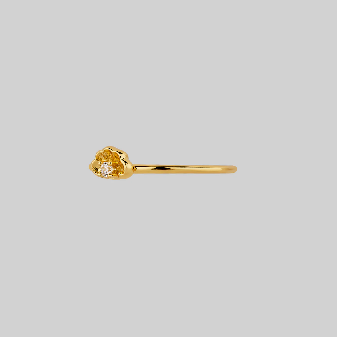 MAUD. Gothic Clam Shell Ring - Gold - Image 2