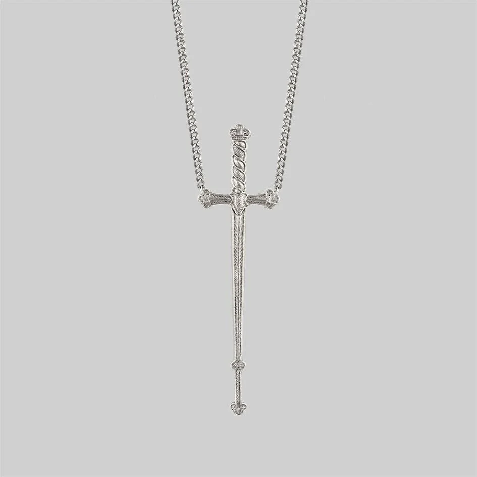 MERCY. Sword Necklace - Silver