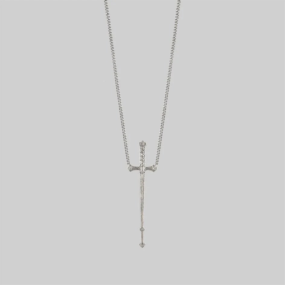 MERCY. Sword Necklace - Silver - Image 2