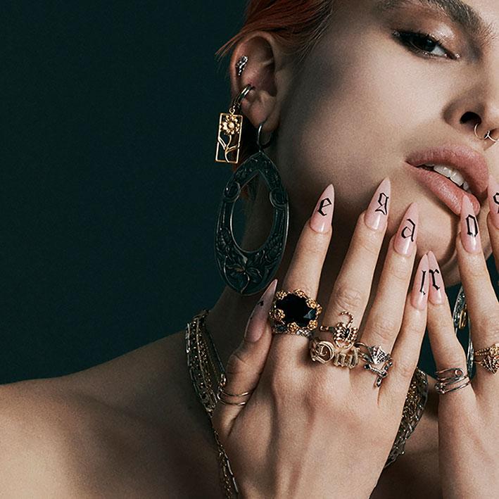 NARCISSA. Web Ring - Silver - Image 4