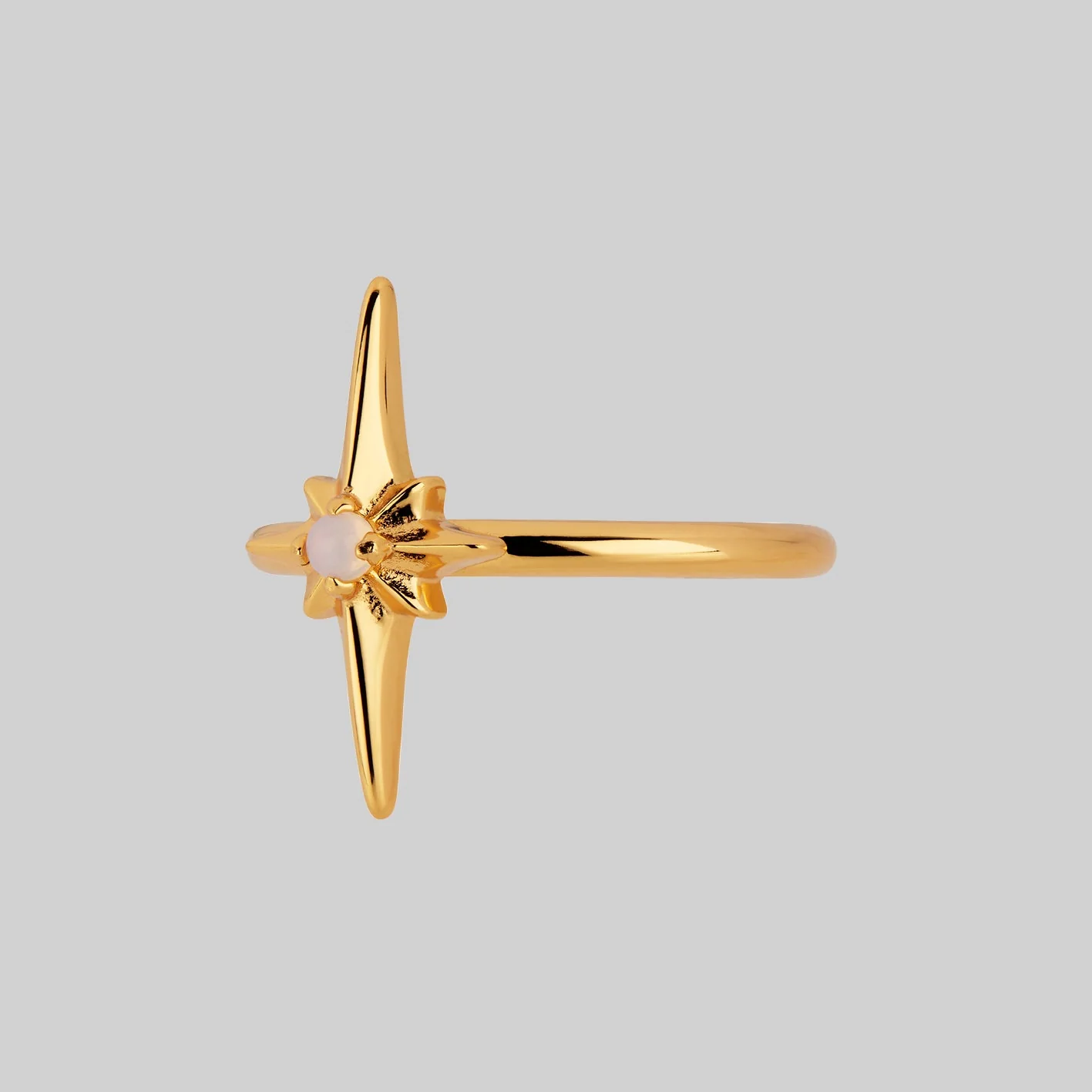 NOVA. Star Flare Opalite Ring - Gold - Image 3