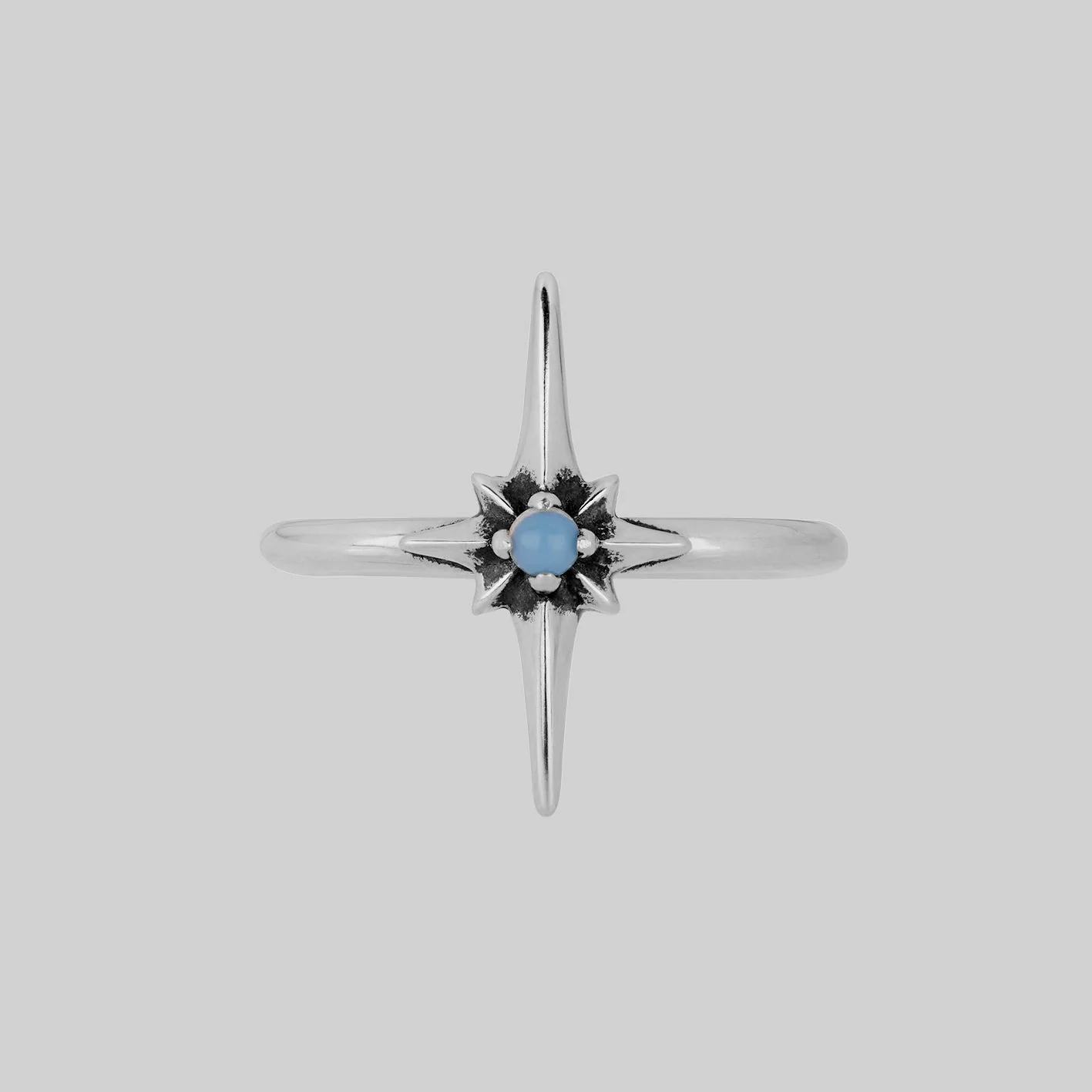 NOVA. Star Flare Opalite Ring - Silver - Image 2