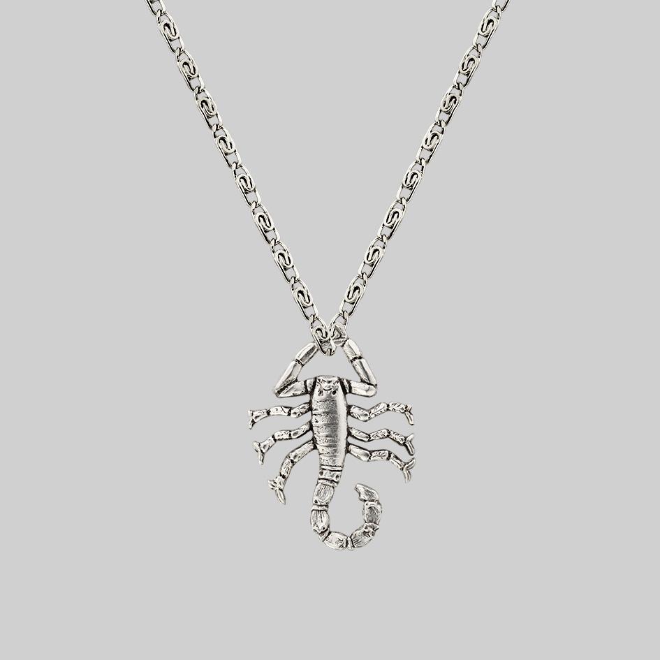 NOXIOUS. Scorpion Charm Necklace - Silver - Image 3