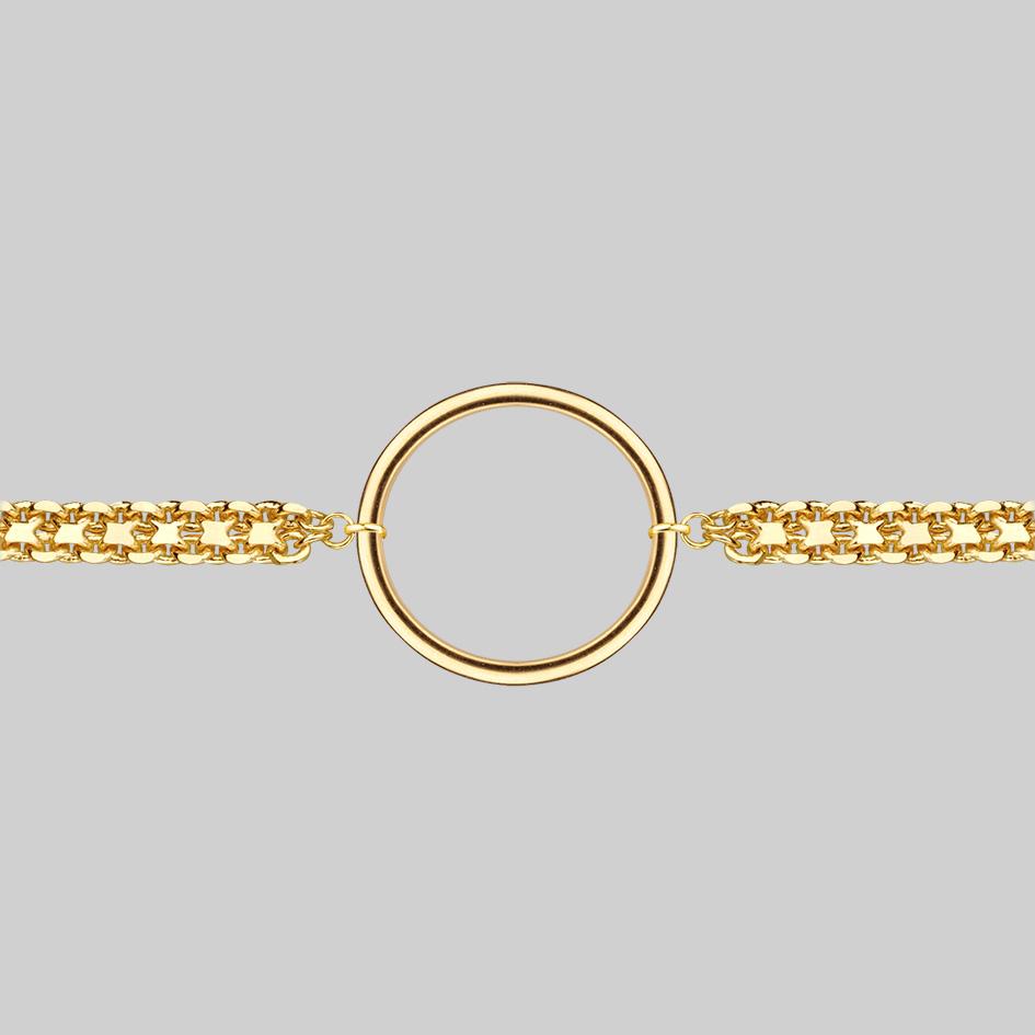 PARADOX. Oversized Ring Chain Choker - Gold - Image 3