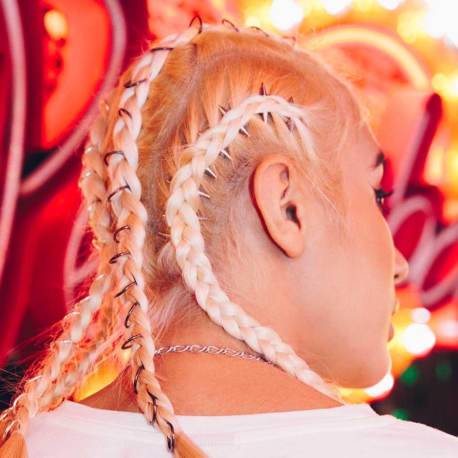 PHOENIX. Silver Hair Spikes - Image 5