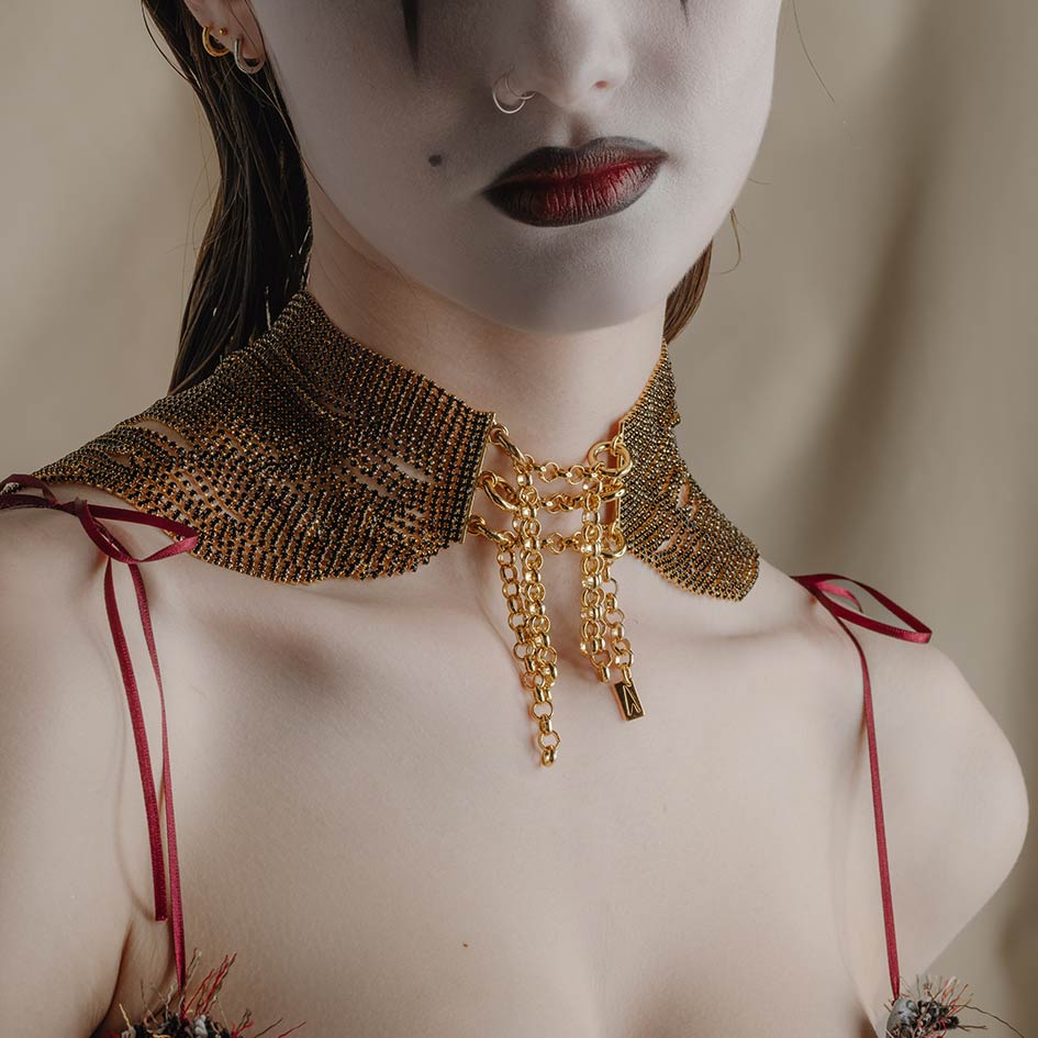PIERROT. Dazzle Chain Body Adornment - Silver - Image 6