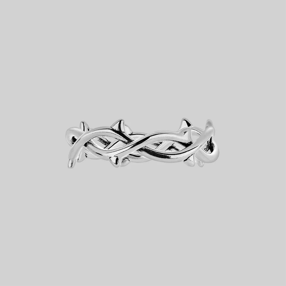 REVIVAL. Thorn Band Ring - Silver - Image 2