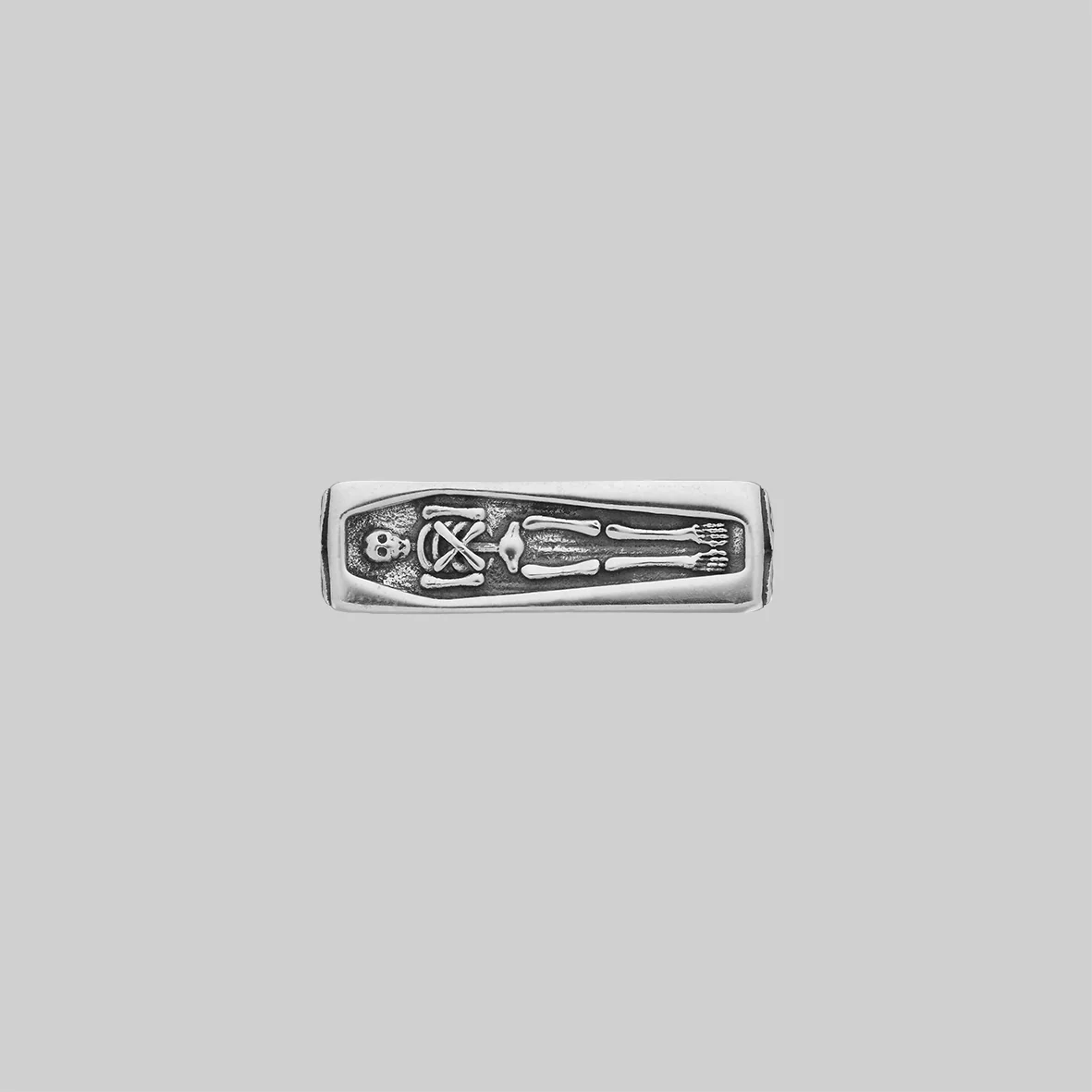 SACRARIUM. Secret Tomb Double Ring - Silver - Image 5