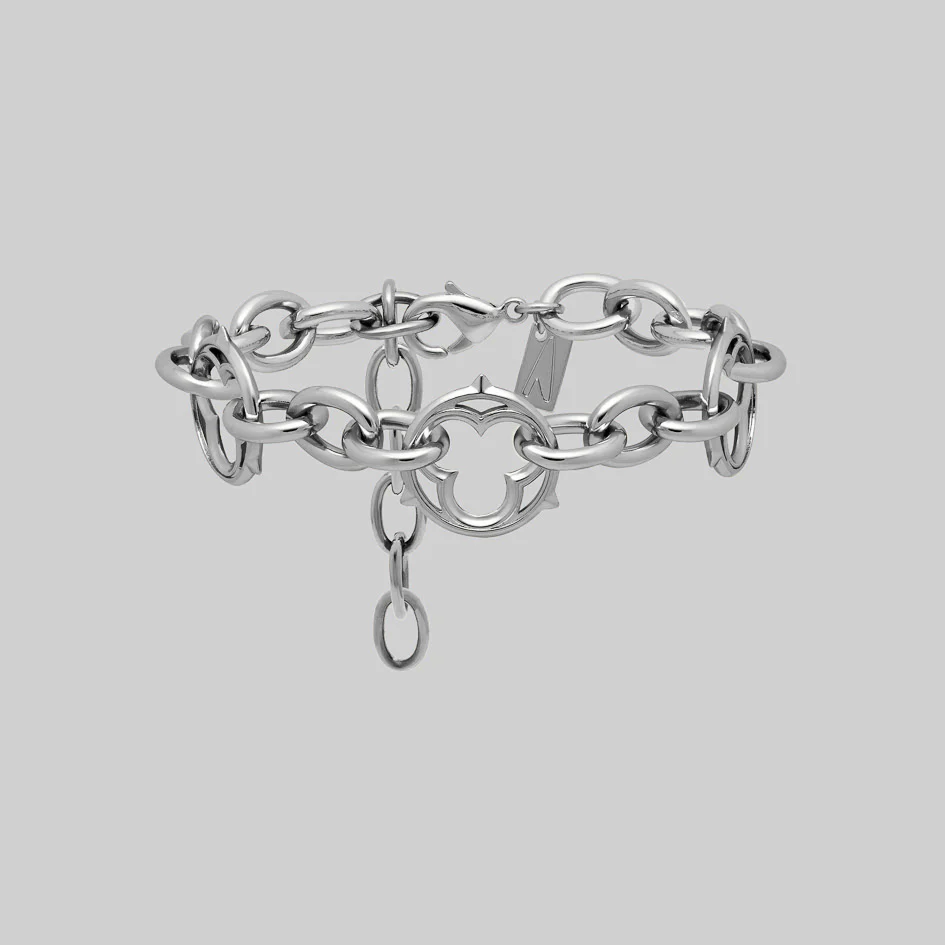 SANCTUM. Gothic Link Bracelet - Silver