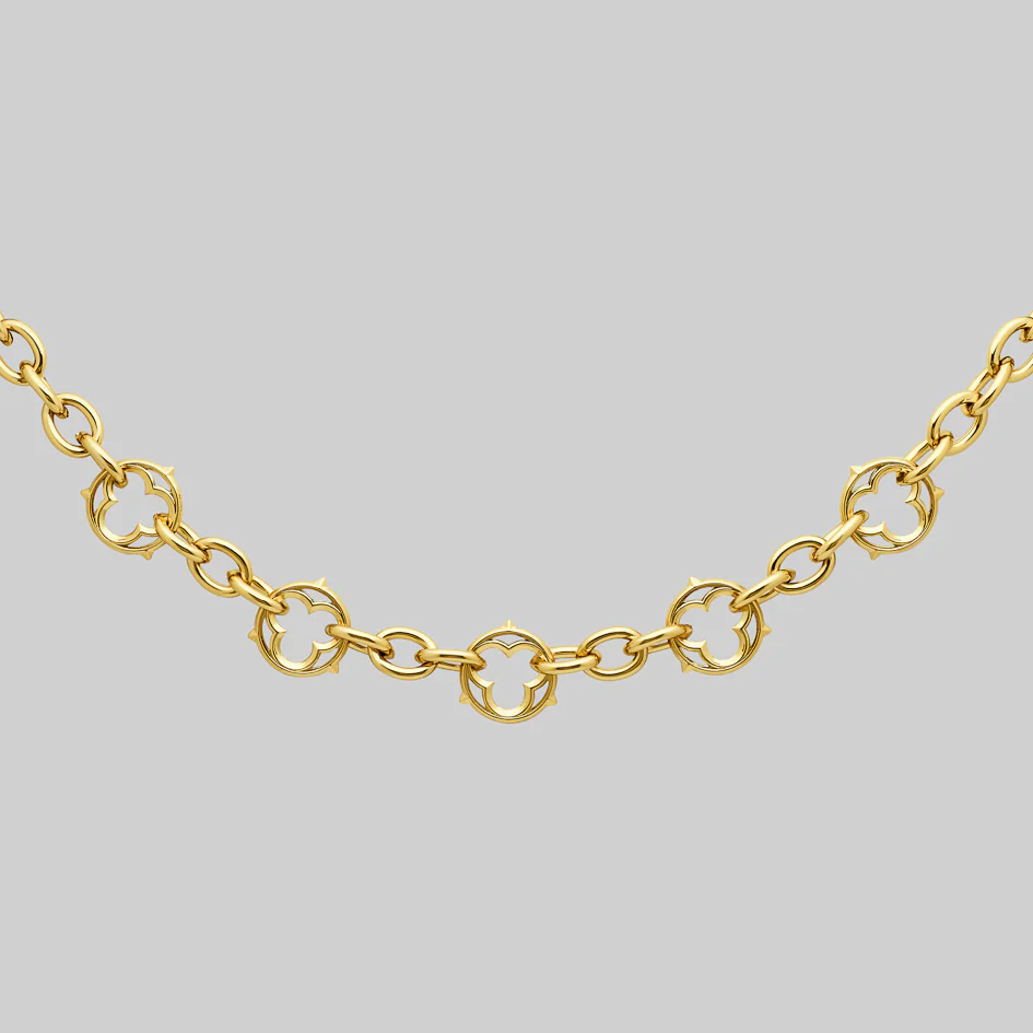 SANCTUM. Gothic Link Collar - Gold - Image 2