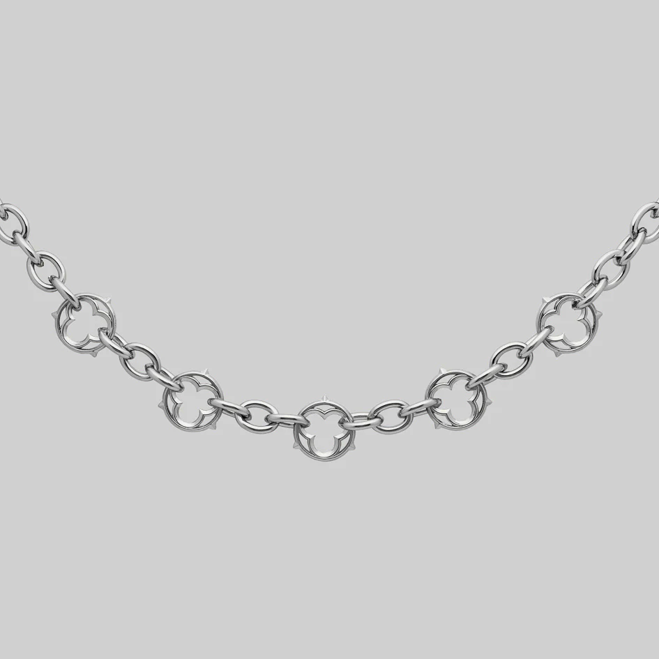 SANCTUM. Gothic Link Collar - Silver