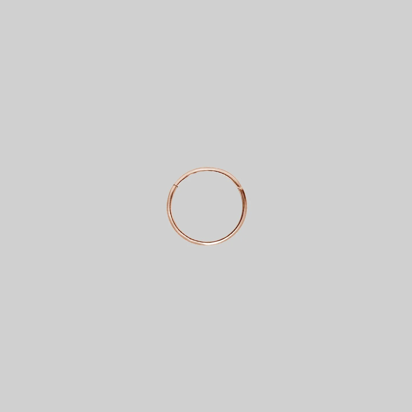 SASHA. Rose Gold Titanium Clicker Ring - Image 11