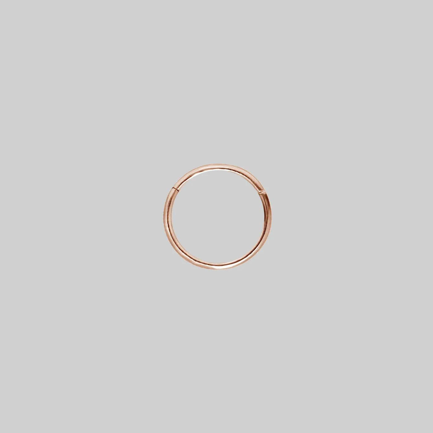 SASHA. Rose Gold Titanium Clicker Ring - Image 8