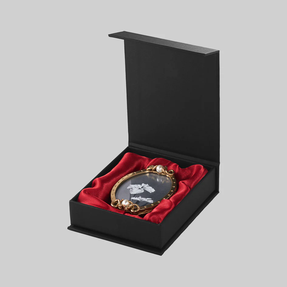 SERPENTINE. Double Serpent Pearl Photo Frame - Gold - Image 5