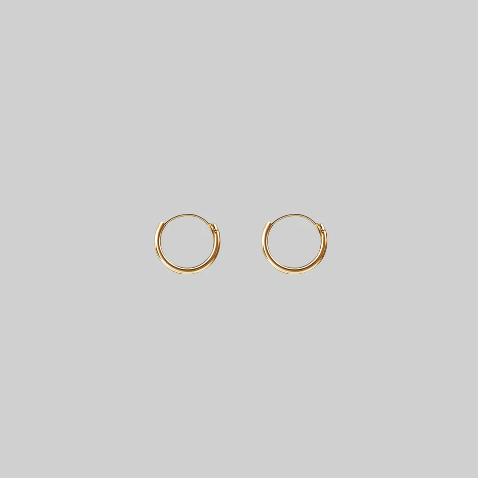 Small Gold Hoops - Image 2