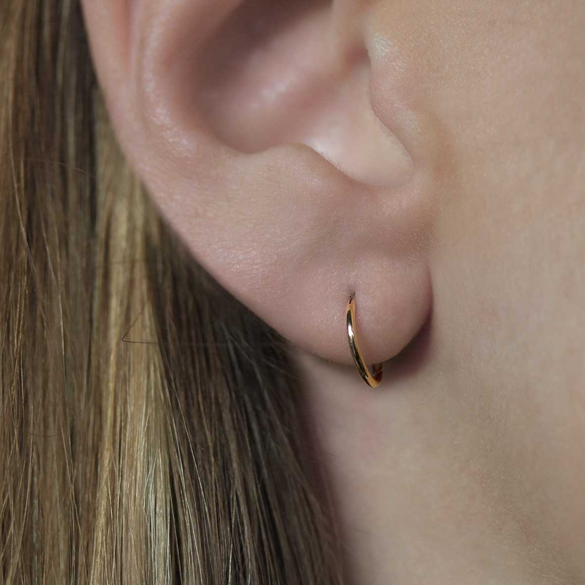 Small Gold Hoops - Image 3