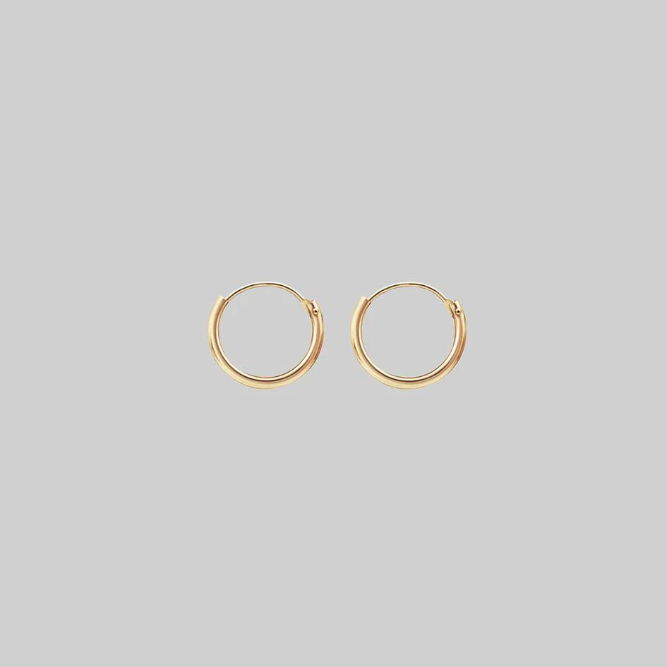 Small Gold Hoops - Image 4