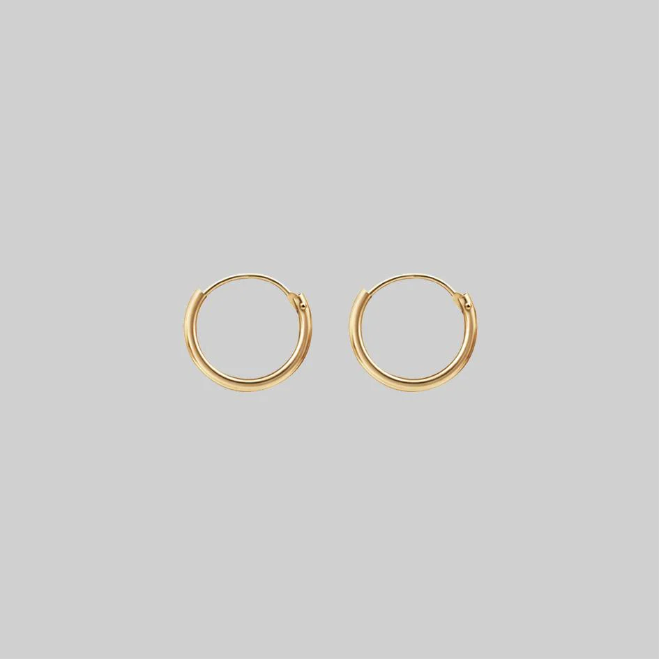 Small Gold Hoops - Image 5