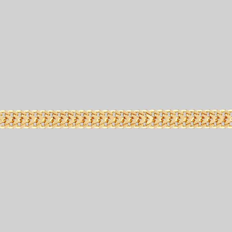 SOLACE. Wide Curb Chain Choker - Gold - Image 3
