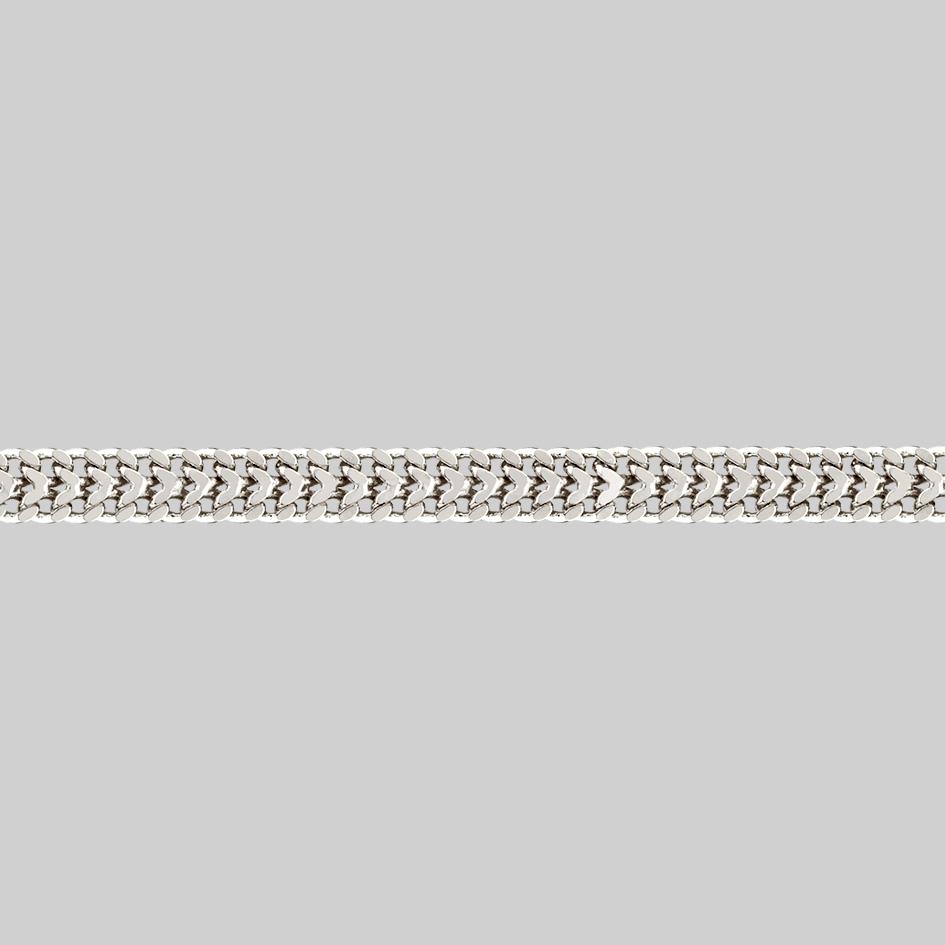 SOLACE. Wide Curb Chain Choker - Silver - Image 3