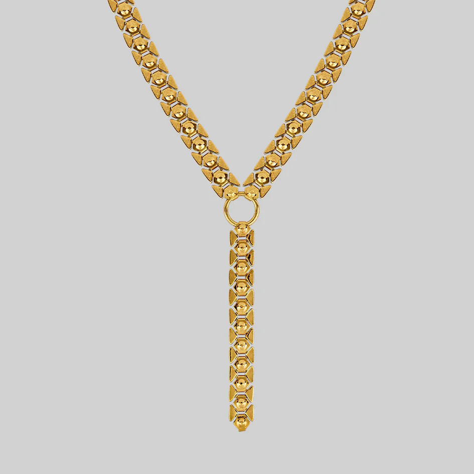 STAKE. Lariat Chain - Gold - Image 2