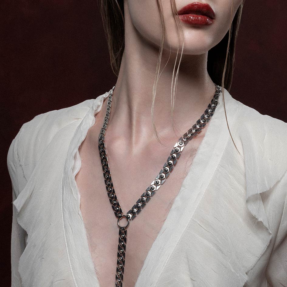 STAKE. Lariat Chain - Silver - Image 2